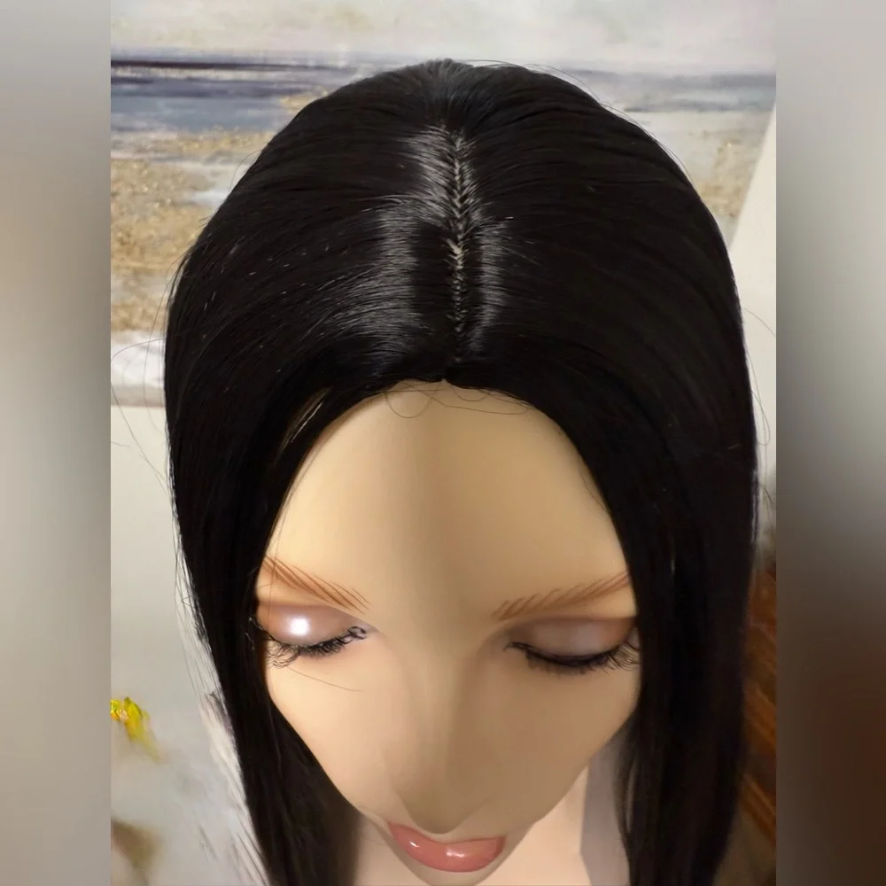 HAIR, 28” Straight, Center Part, Jet Black - Picture 4 of 11